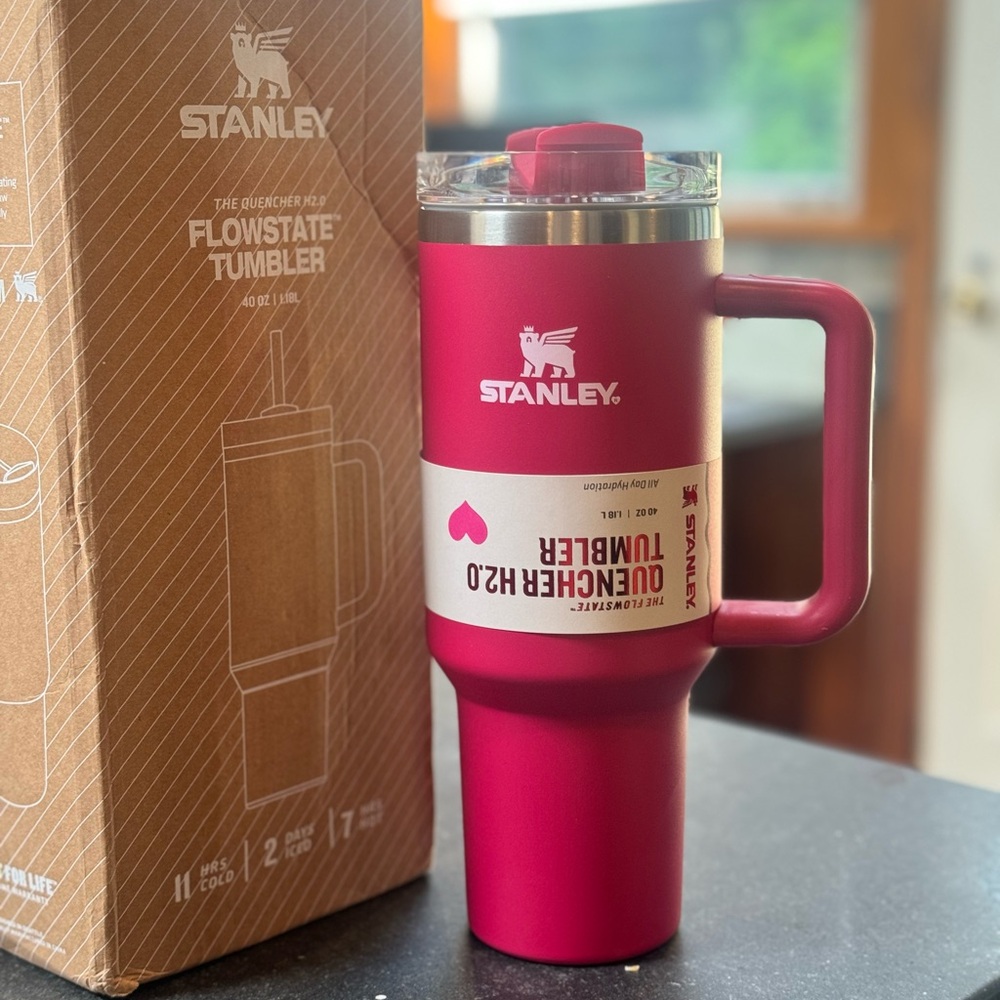 Stanley Valentine’s Day limited edition tumbler. Hot pink.